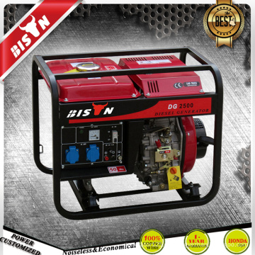 BISON China Zhejiang 3KW Elektrischer Start Luftgekühlter Generator Diesel 3KVA mit Preis